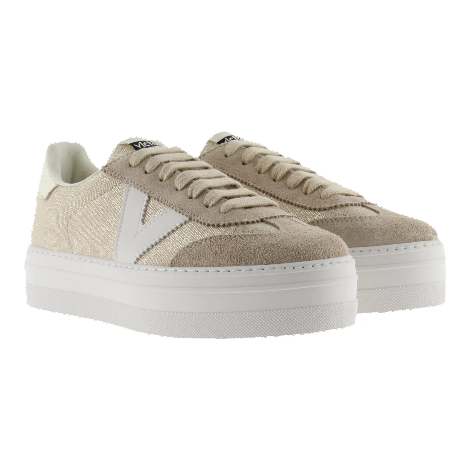 Victoria Barcelona Ciclista Metallic Canvas & Suede Lona Trainers sold by Coes product image thumbnail 5
