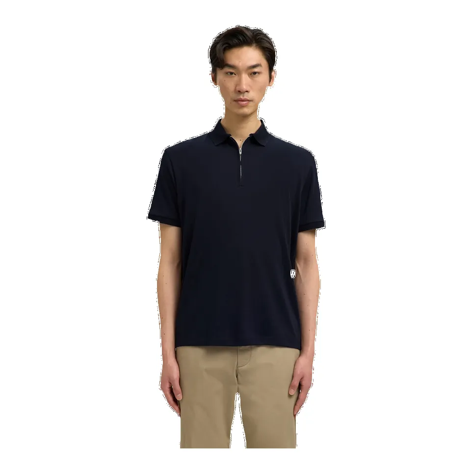 Selected Fave Zip Short Sleeve Polo sold by Coes