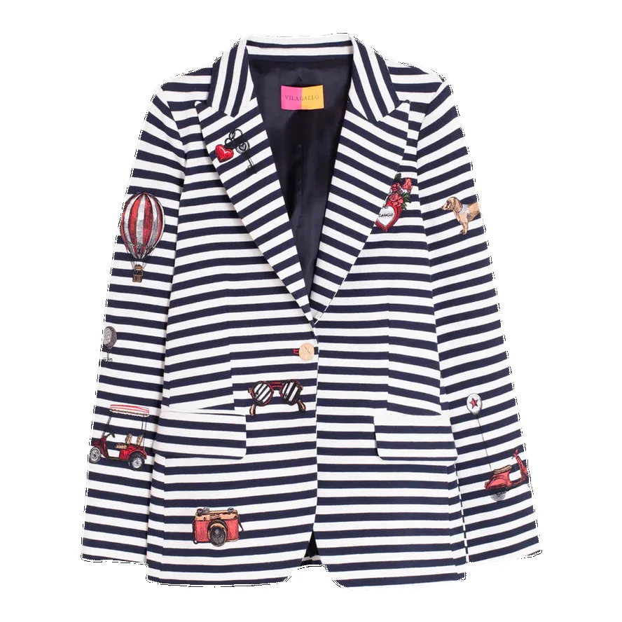 Vilagallo Striped Blazer sold by Coes