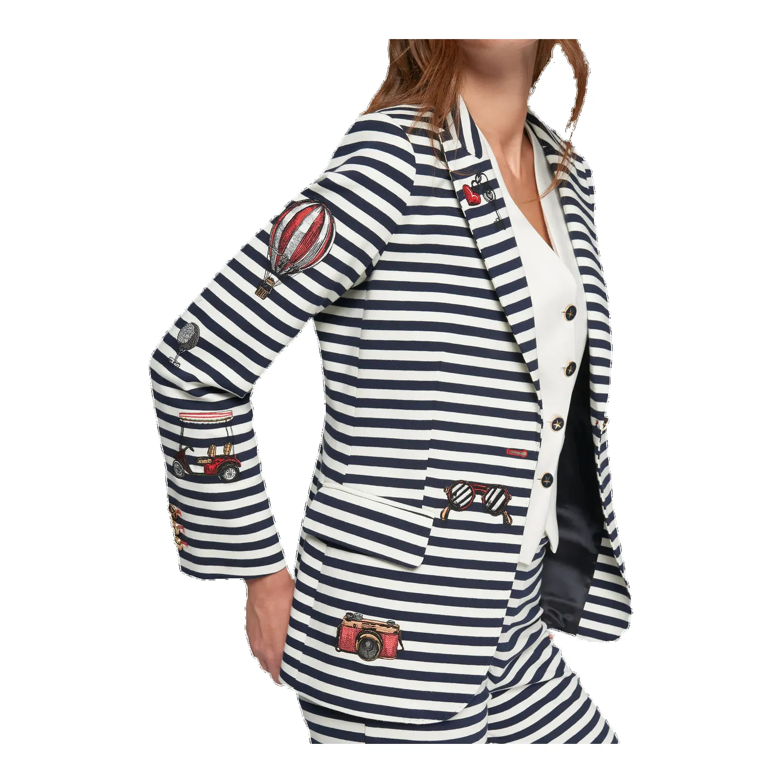 Vilagallo Striped Blazer sold by Coes product image thumbnail 3