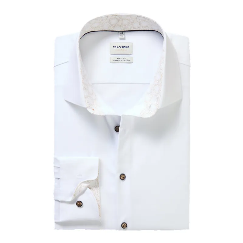 Olymp Level 5 Stretch Contrast Shirt made by Coes