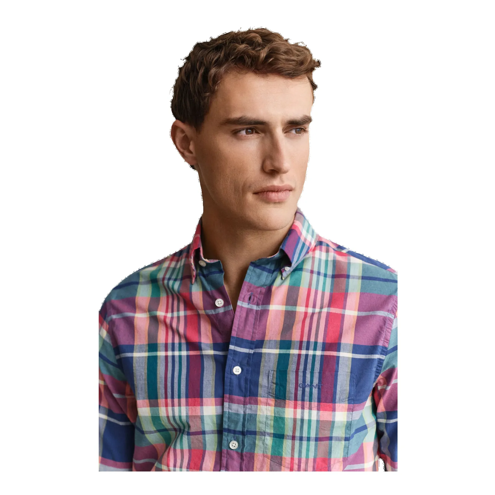 GANT Short Sleeve Madras Shirt sold by Coes product image thumbnail 3