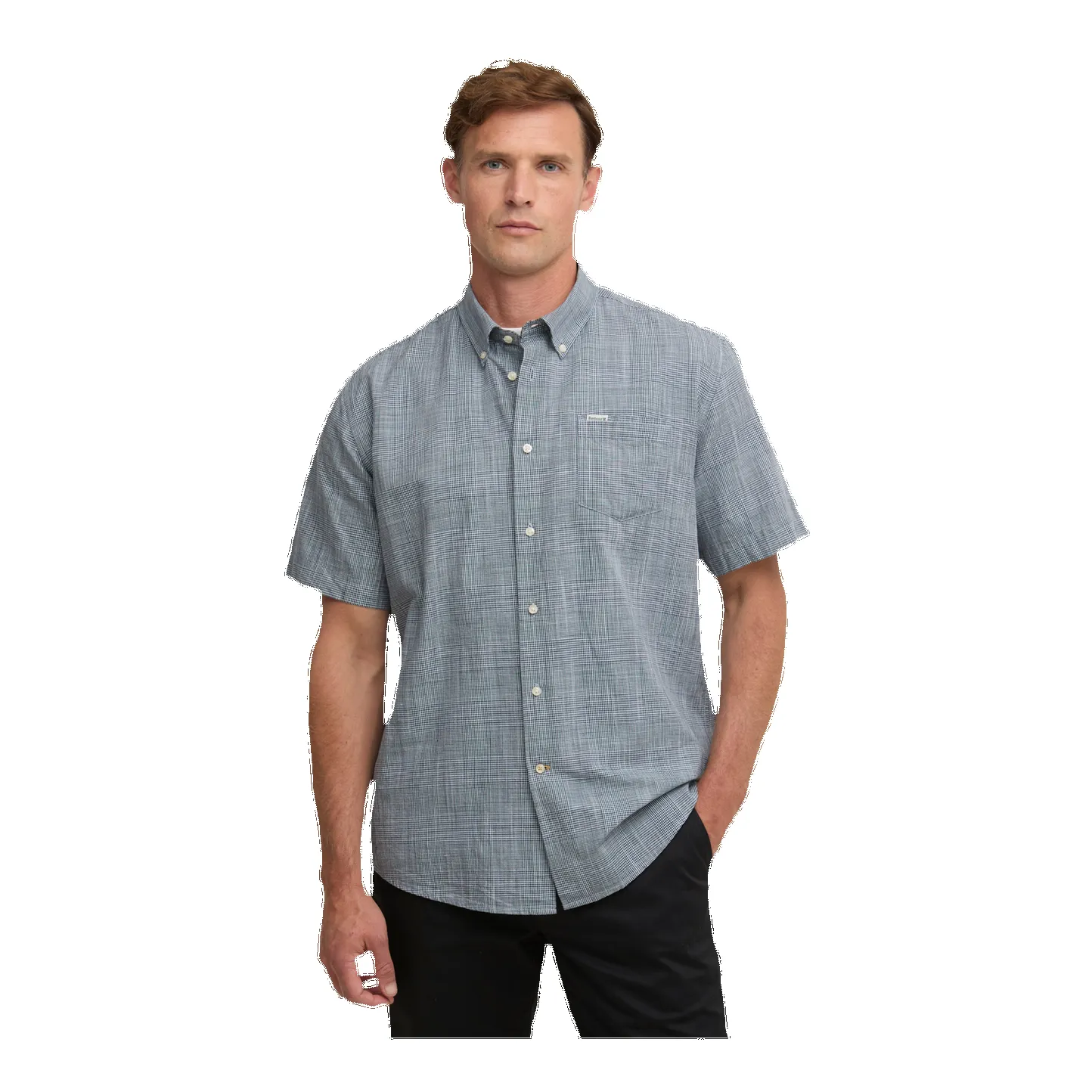 Barbour Fleming Linen Blend Regular Short Sleeve Shirt sold by Coes product image thumbnail 2