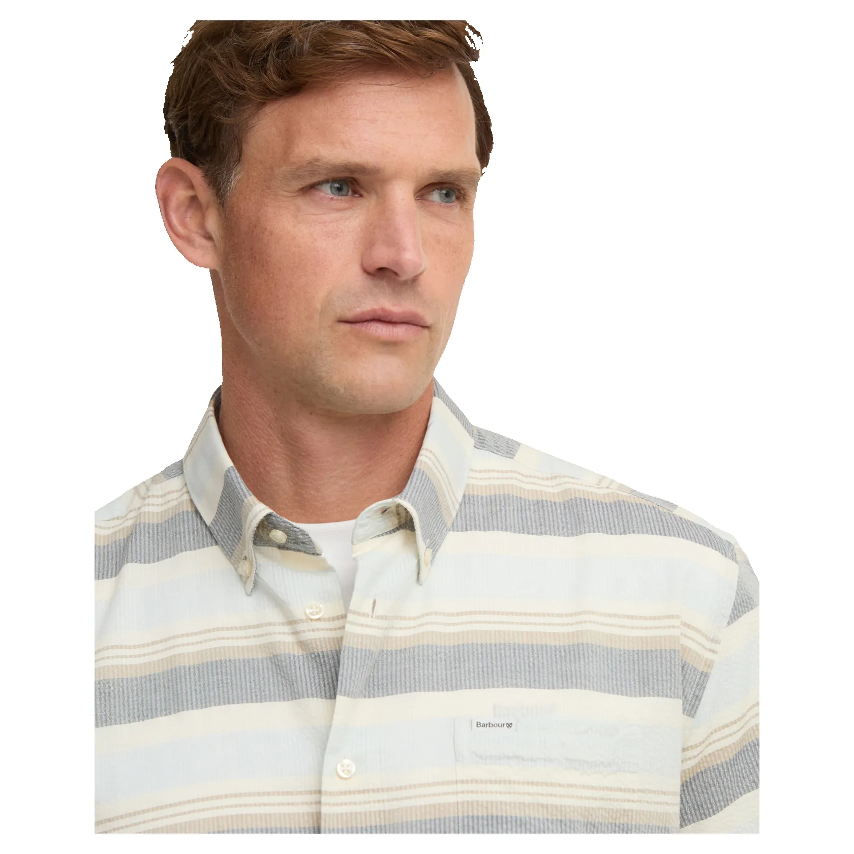 Barbour Chathill Striped Regular Short Sleeve Shirt sold by Coes product image thumbnail 4