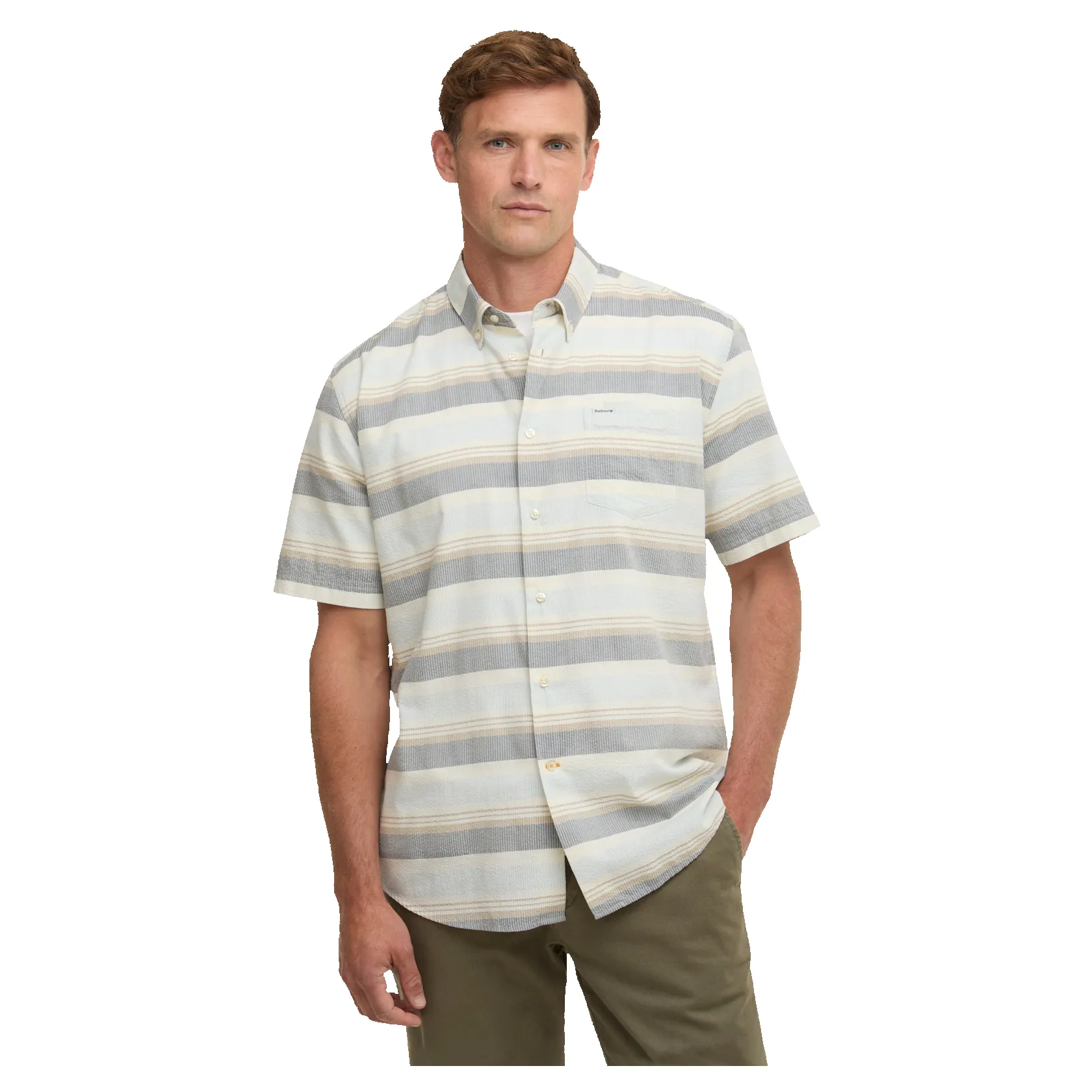 Barbour Chathill Striped Regular Short Sleeve Shirt sold by Coes product image thumbnail 2
