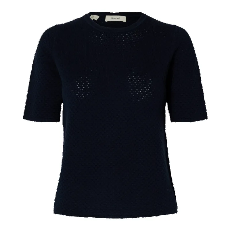 Selected Femme Helle New 2/4 O Neck Knitted T-Shirt made by Selected