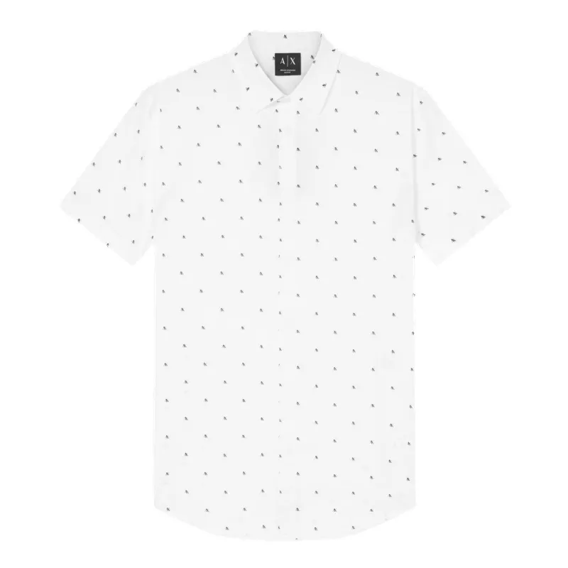 Armani Exchange All Over Print Short Sleeve Shirt made by Armani Exchange