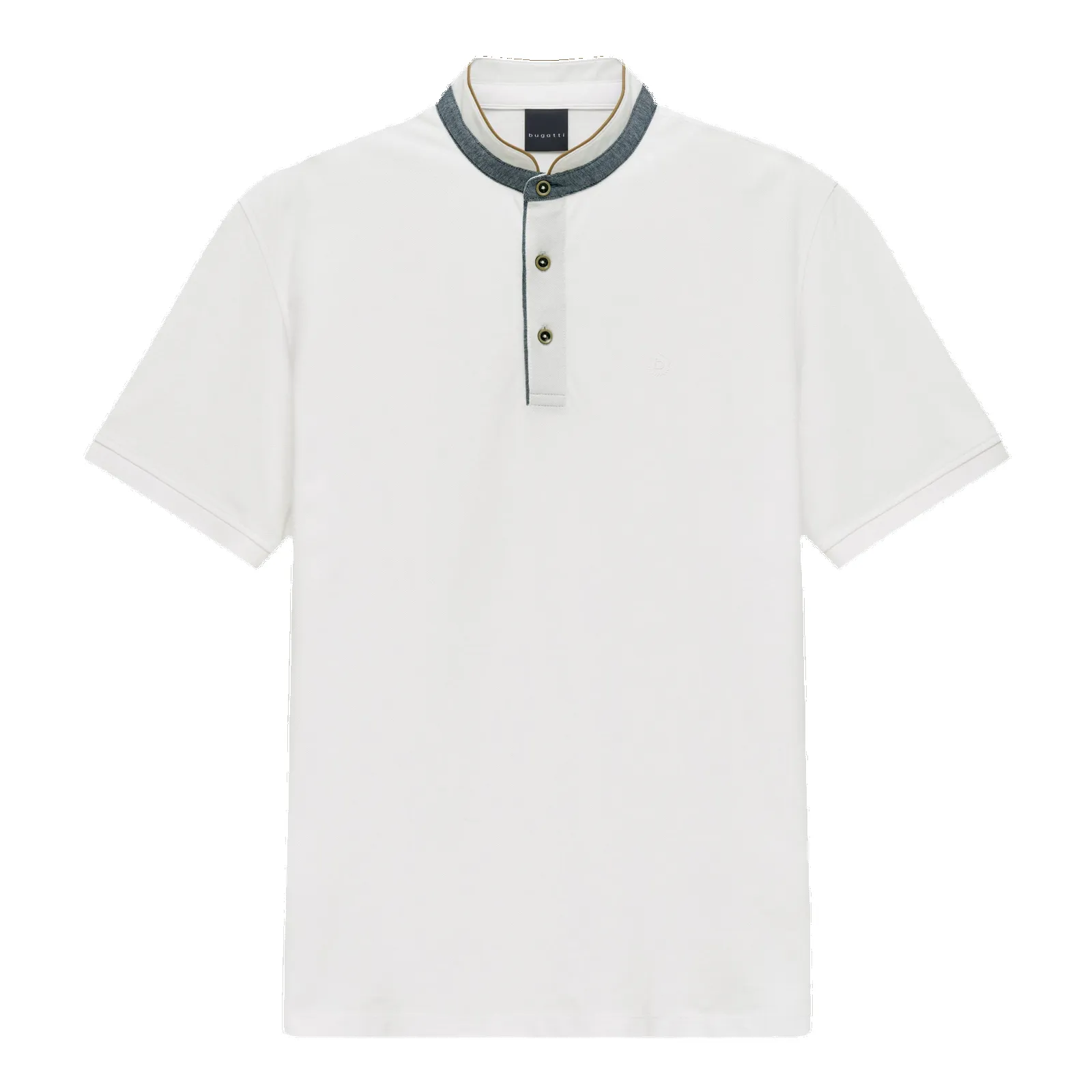 Bugatti Collarless Polo Shirt sold by Coes product image thumbnail 2