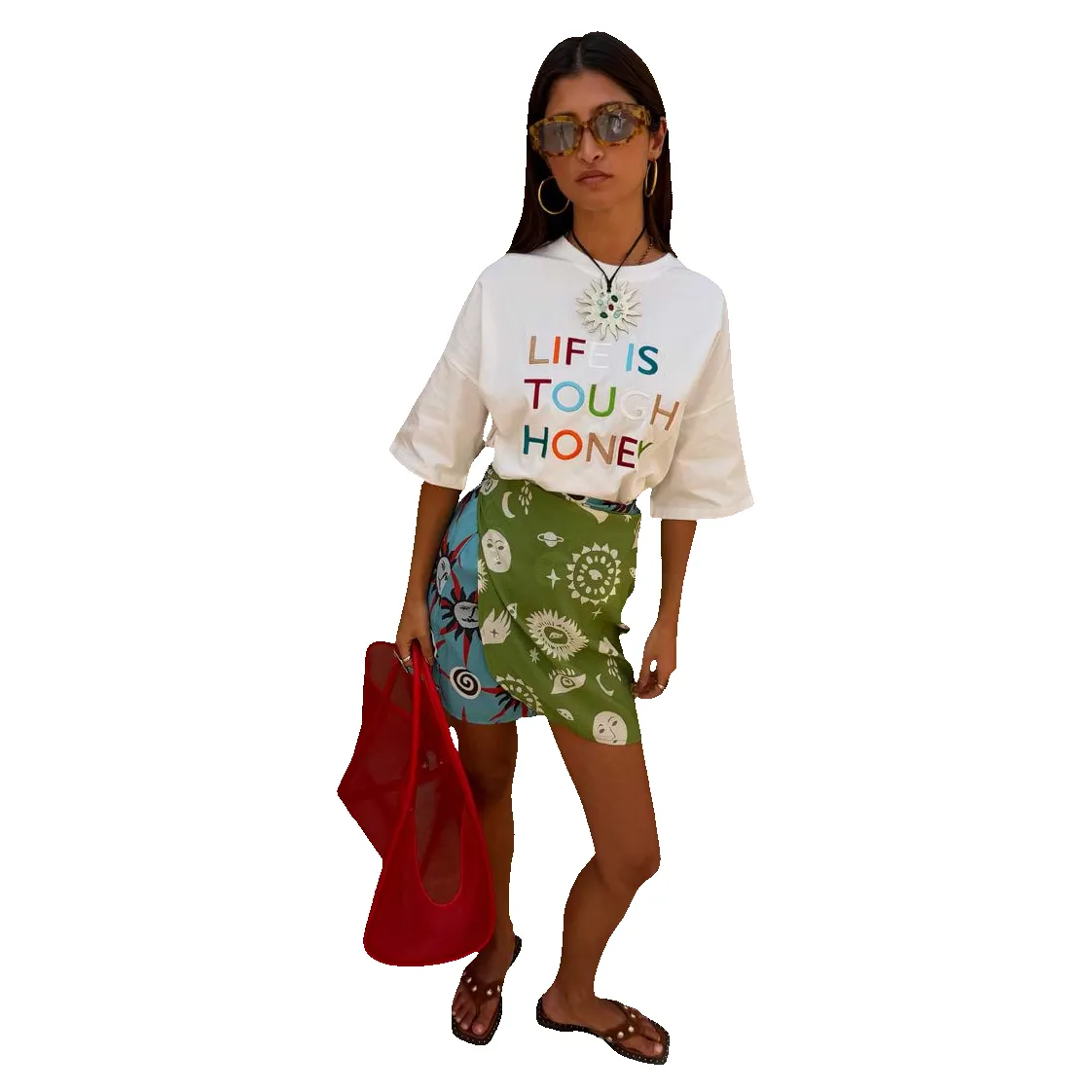 Never Fully Dressed Life Is Tough Embroidered T-shirt sold by Coes