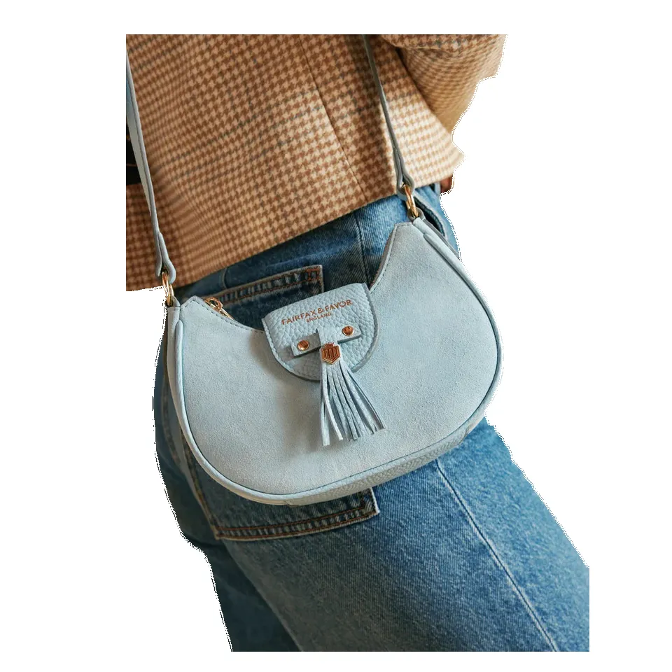 Fairfax & Favor Micro Windsor Suede Cross Body Bag sold by Coes product image thumbnail 5