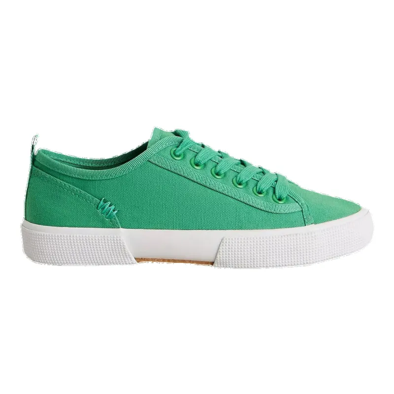 White Stuff Pippa Canvas Lace Up Trainers made by Coes