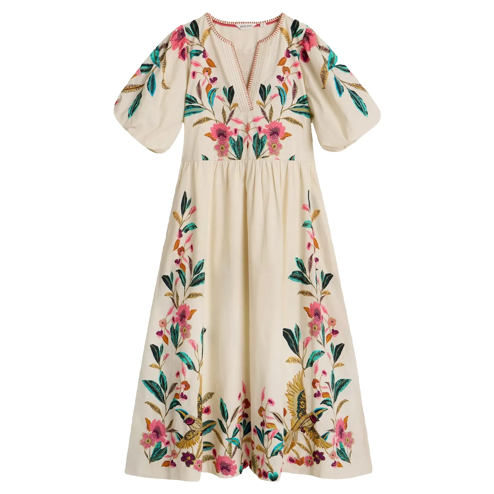 White Stuff Maeve Embroidered Midi Dress sold by Coes