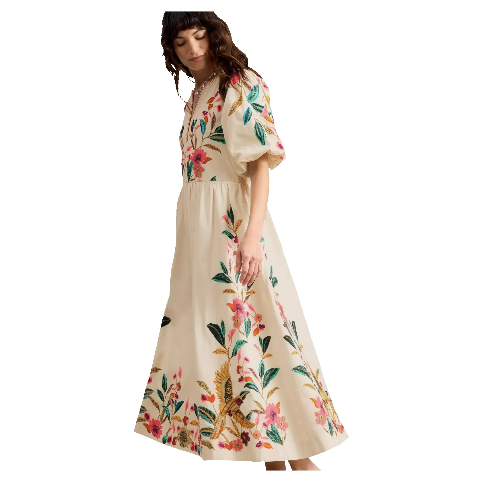 White Stuff Maeve Embroidered Midi Dress sold by Coes product image thumbnail 3