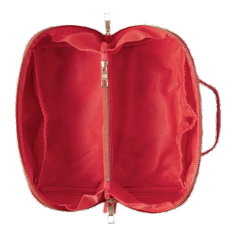 Elizabeth Scarlett Summer Peach Velvet Open Flat Makeup Bag sold by Coes product image thumbnail 3