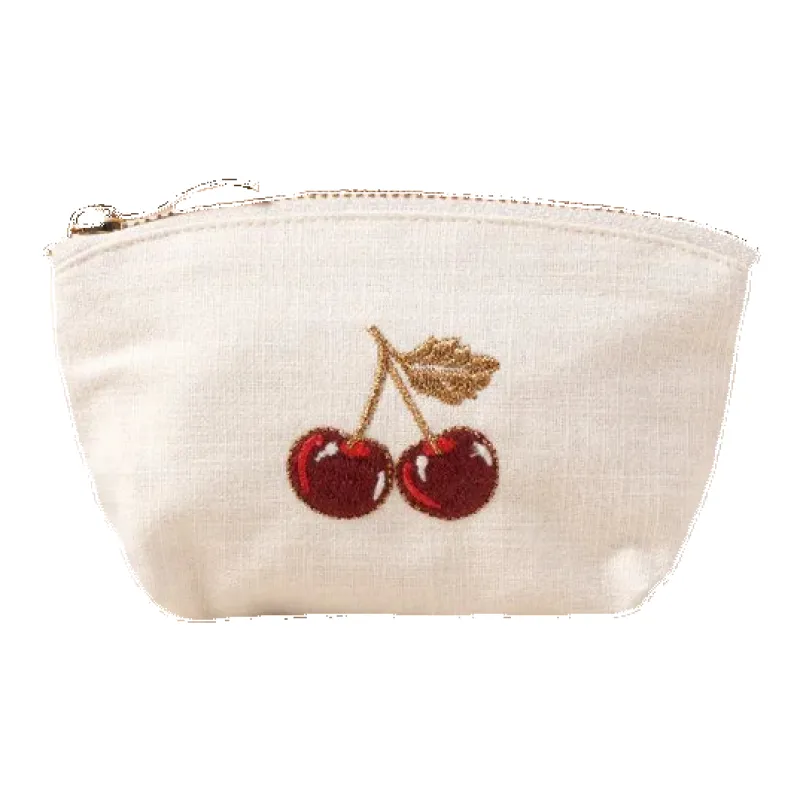 Elizabeth Scarlett Cherries Cotton Coin Purse made by Coes
