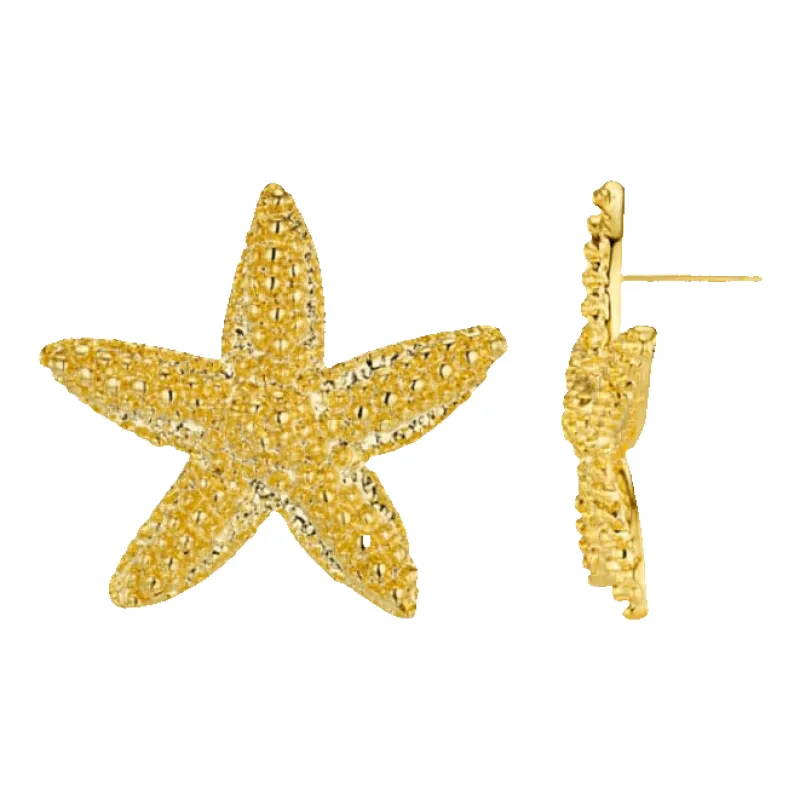 Orelia Jewellery Statement Starfish Stud Earrings made by Coes