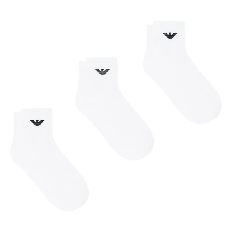 Emporio Armani 3 Pack Short Socks made by Emporio Armani