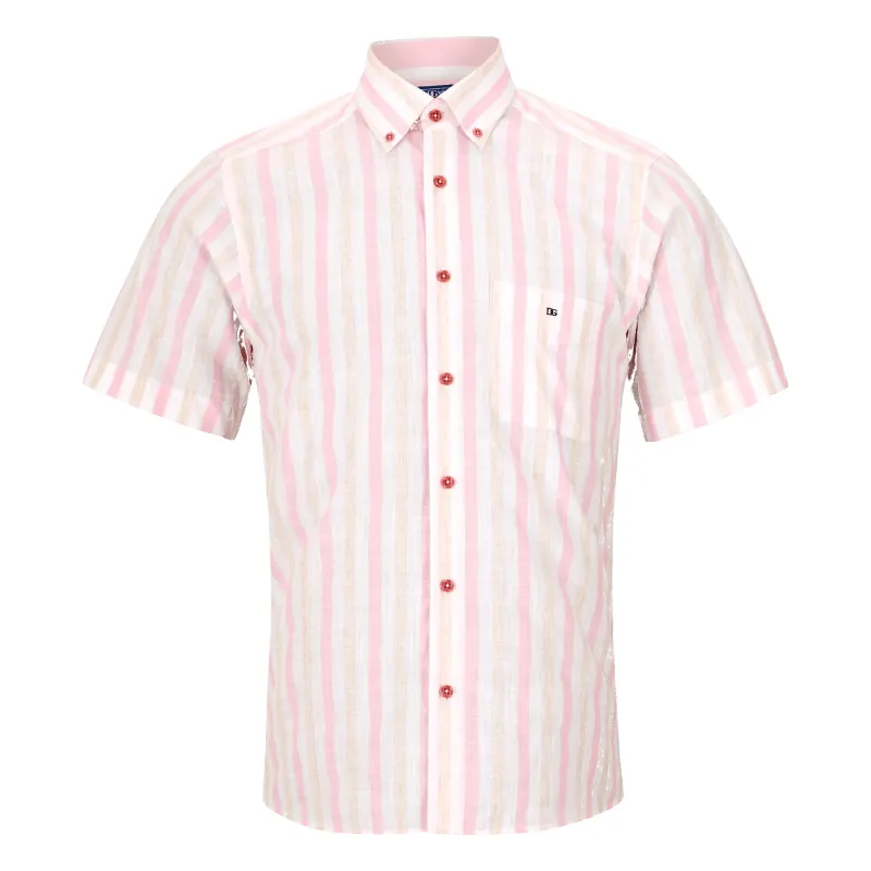 DG's Drifter Candy Striped Short Sleeve Shirt made by Coes