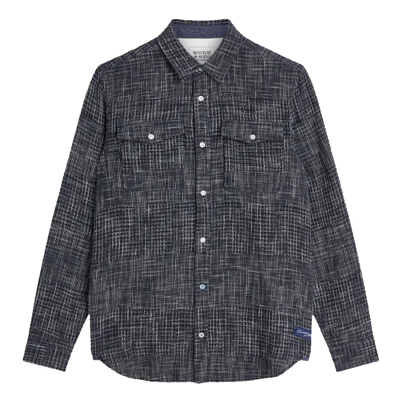Scotch & Soda Melange Waffle Regular Fit Shirt made by Scotch & Soda