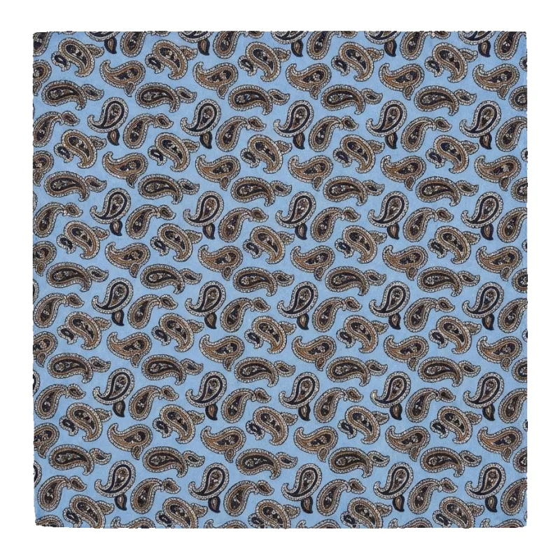 Golding All Over Small Paisley Pocket Square made by Coes