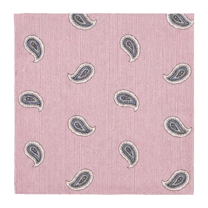 Golding Spaced Paisley Pocket Square made by Coes
