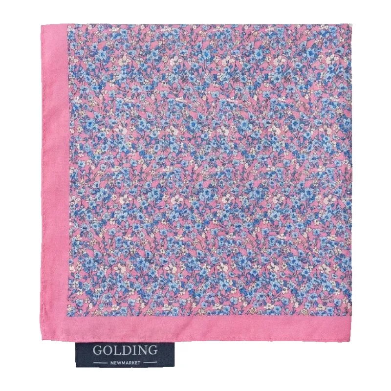 Golding Mini Floral Pocket Square made by Coes