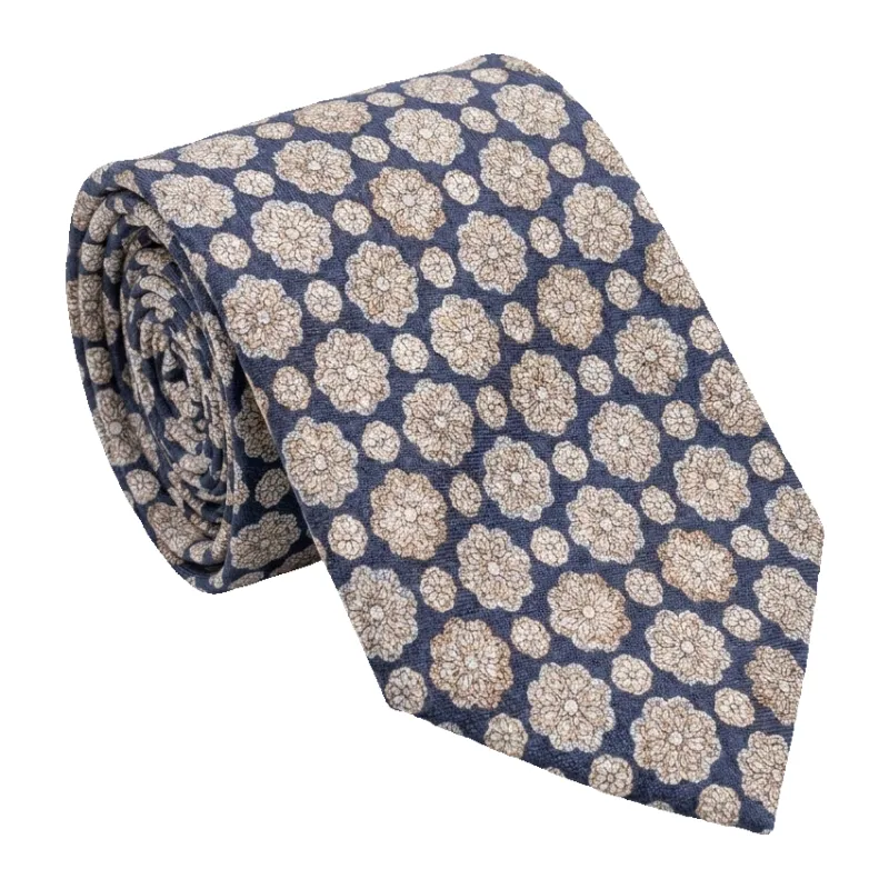 Golding Ornate Flower Geo Tie made by Coes