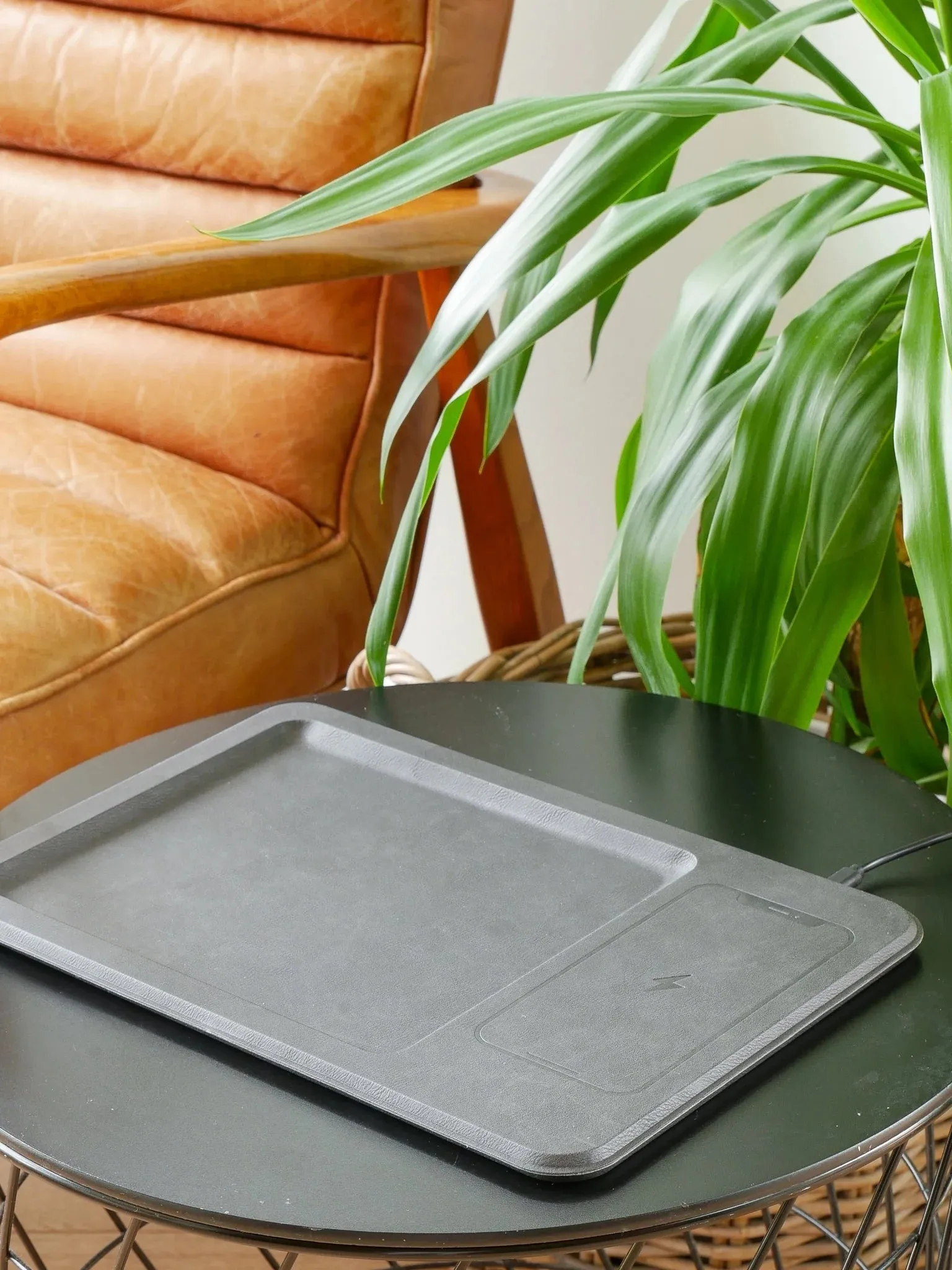 Steepletone Leather Wireless Charging Tray sold by Coes product image thumbnail 2