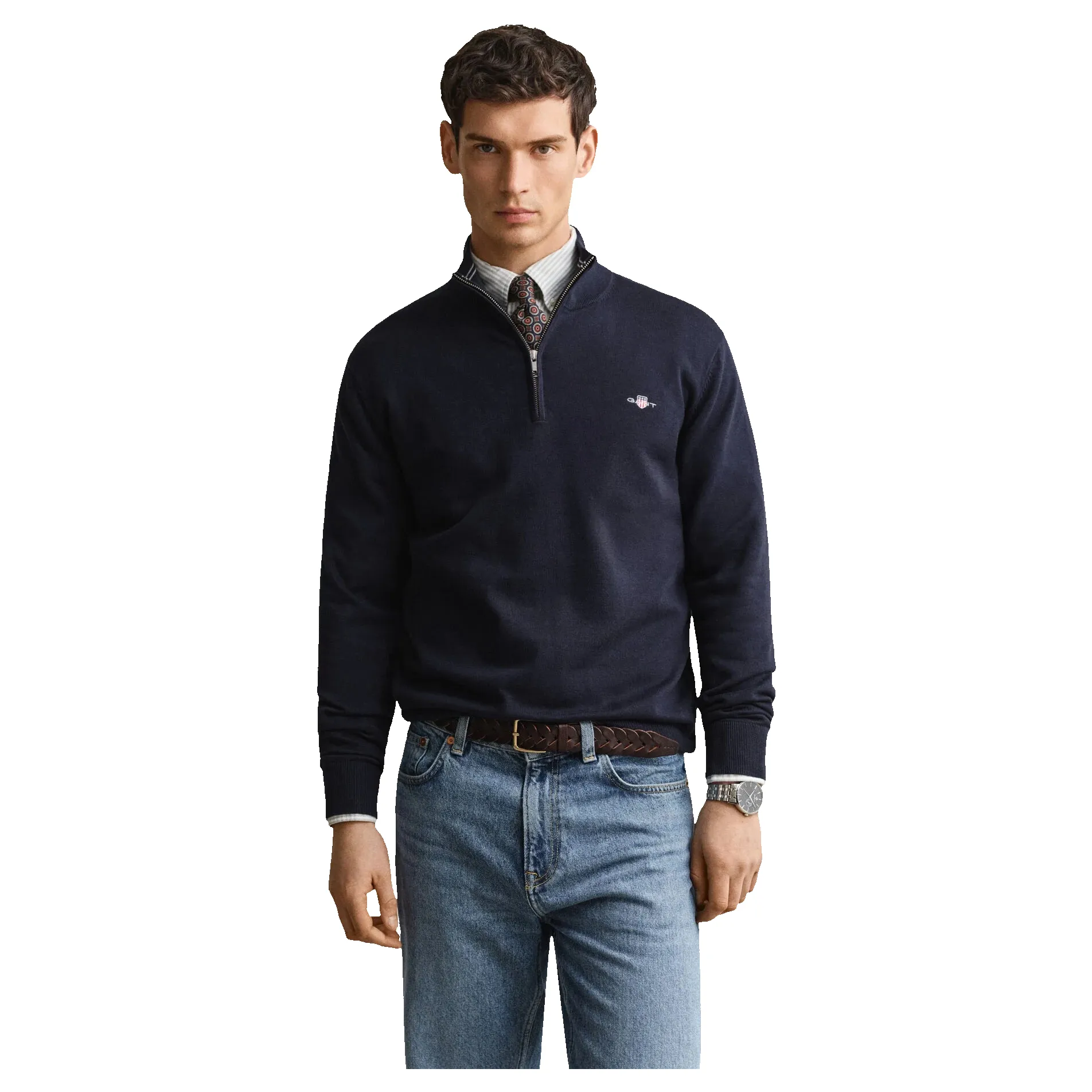 GANT Classic Cotton Half Zip Sweater sold by Coes product image thumbnail 2
