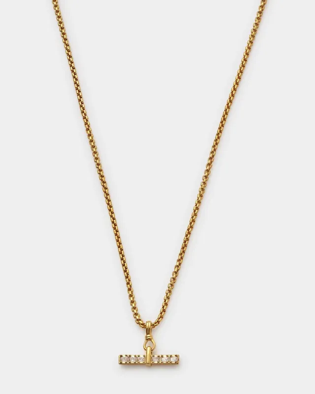 Lustre T-Bar Necklace - 45cm + 5cm Extender made by Coes