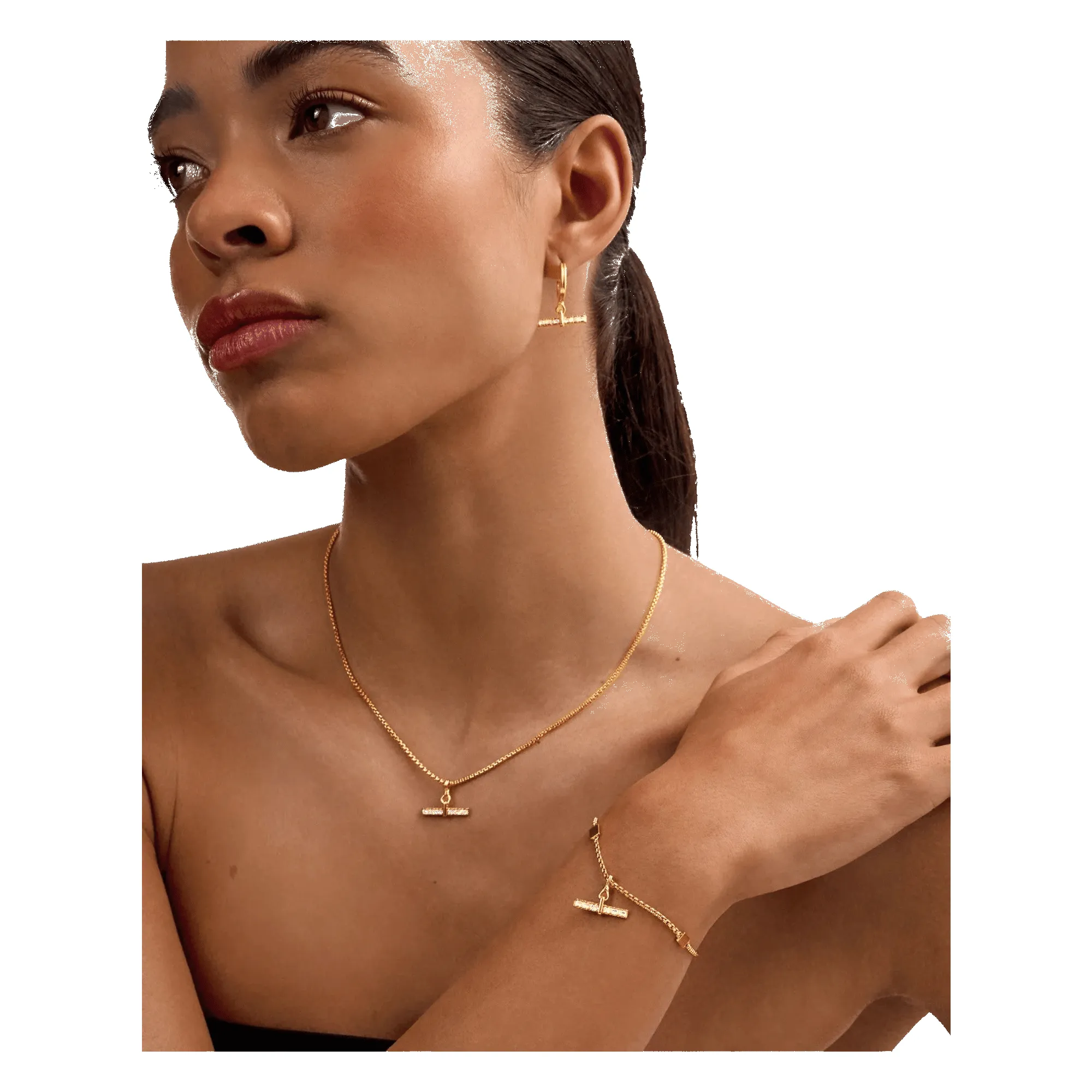 Lustre T-Bar Necklace - 45cm + 5cm Extender sold by Coes product image thumbnail 2