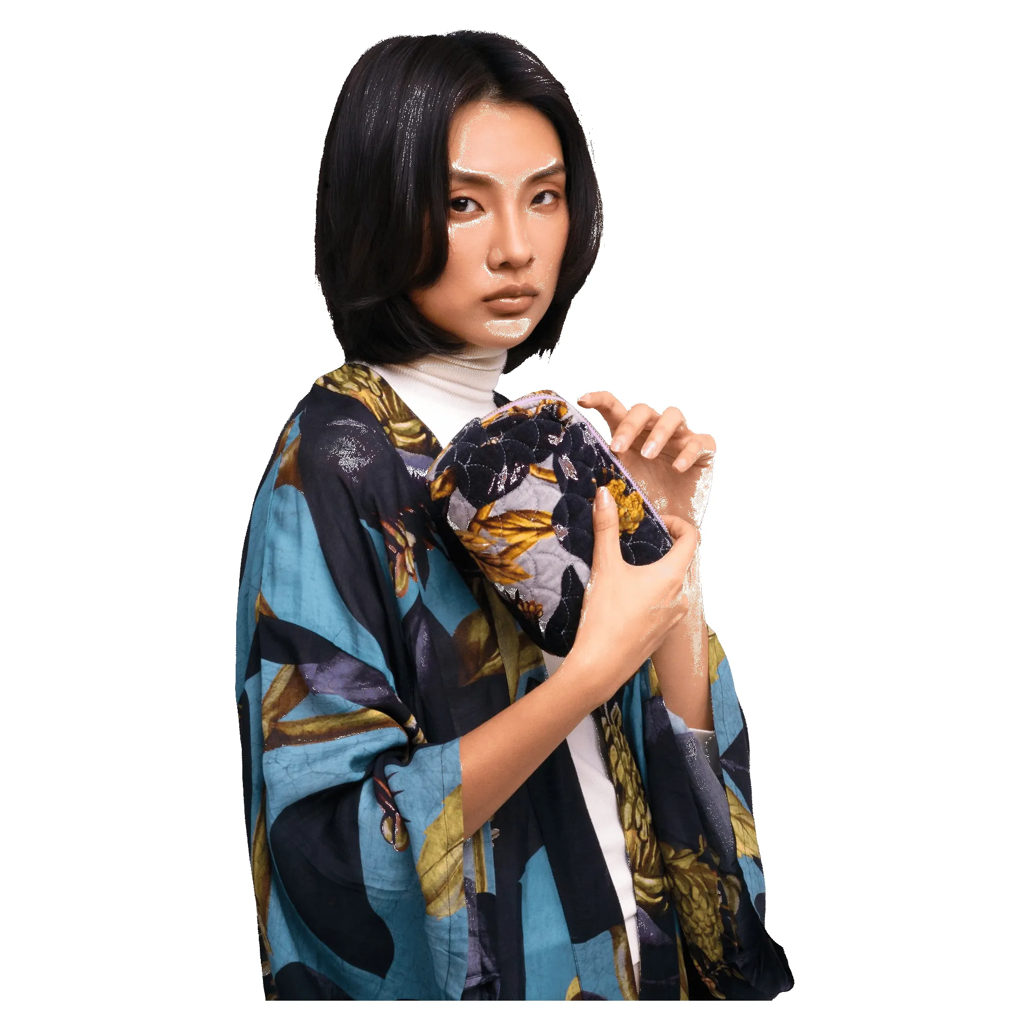 Powder Quilted Velvet Vanity Bag sold by Coes product image thumbnail 3