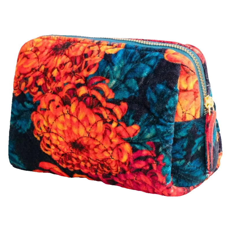 Powder Quilted Velvet Vanity Bag made by Coes