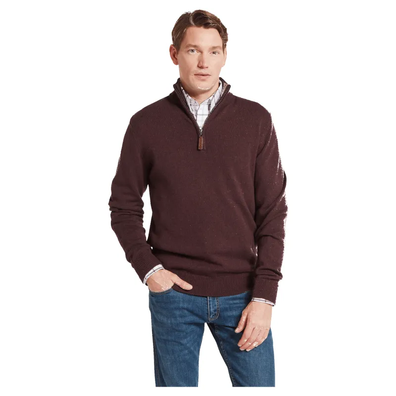 Schoffel Lewis Lambswool 1/4 Zip Jumper made by Coes