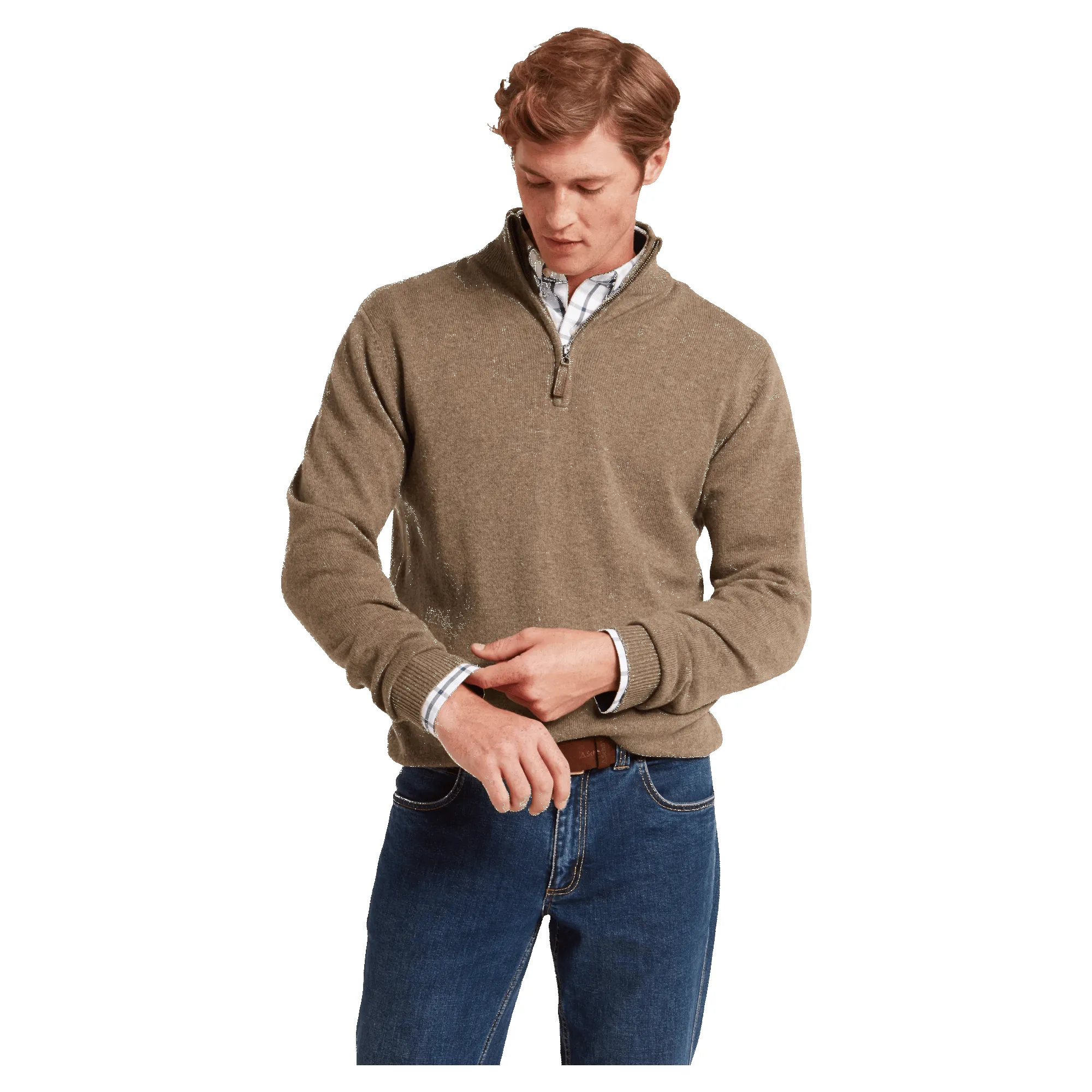 Schoffel Lewis Lambswool 1/4 Zip Jumper sold by Coes product image thumbnail 4