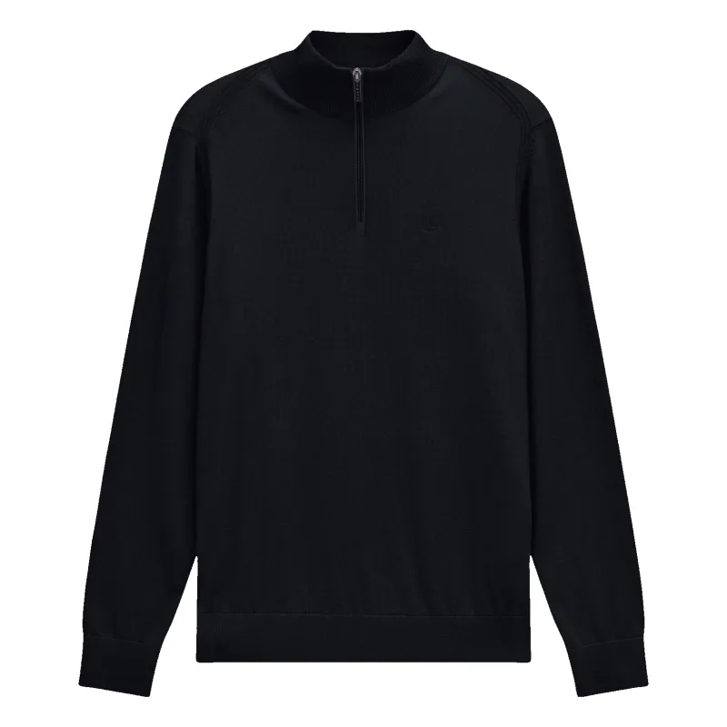 Bugatti 1/4 Zip Jumper With Trim made by Bugatti