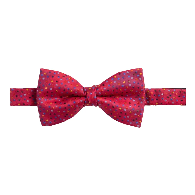 Coes Occasion Silk Ready Tied Dot Bow Tie made by Coes