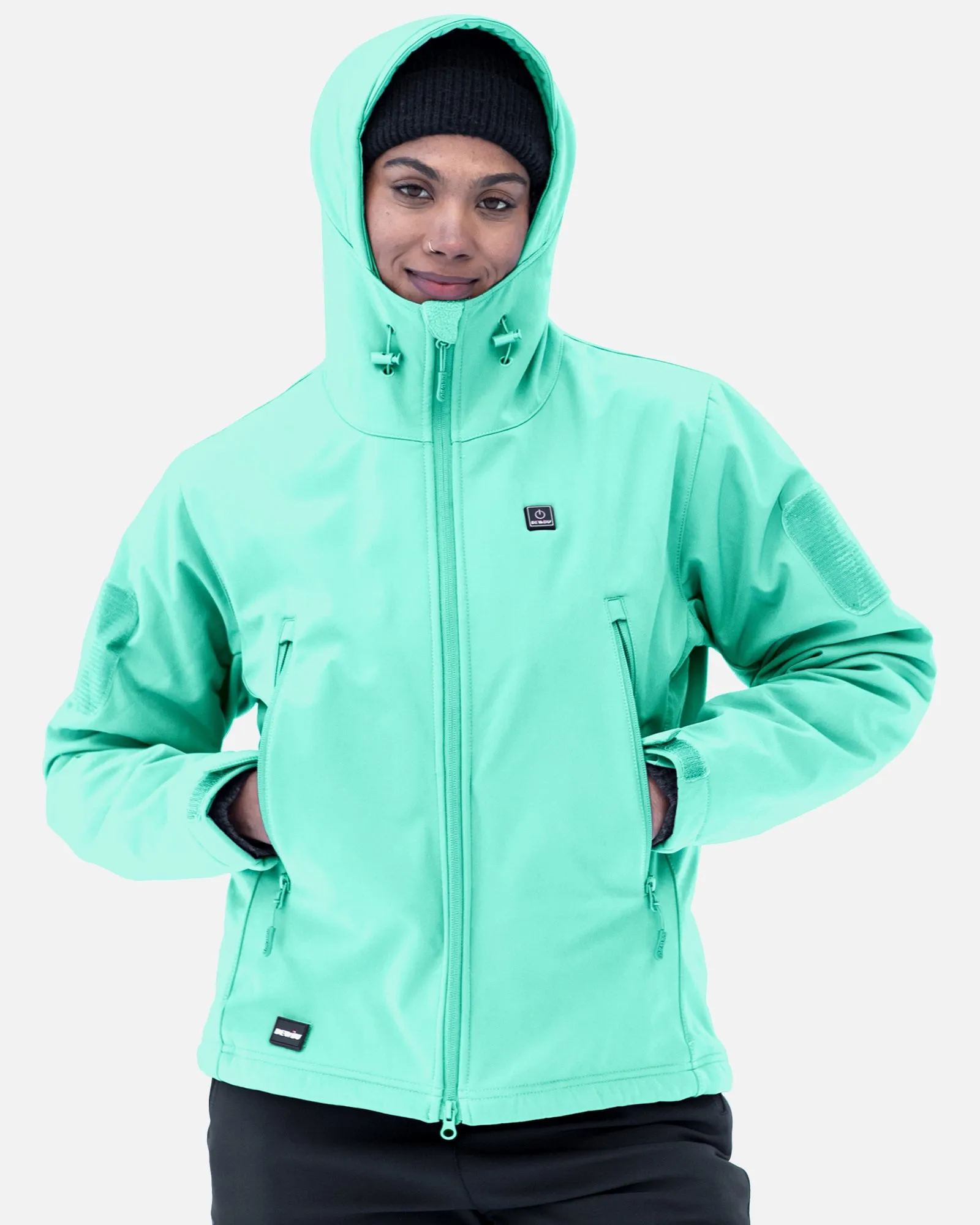 Women's Soft Shell Heated Jacket With 12V Battery Pack -Mint sold by DEWBU product image thumbnail 2