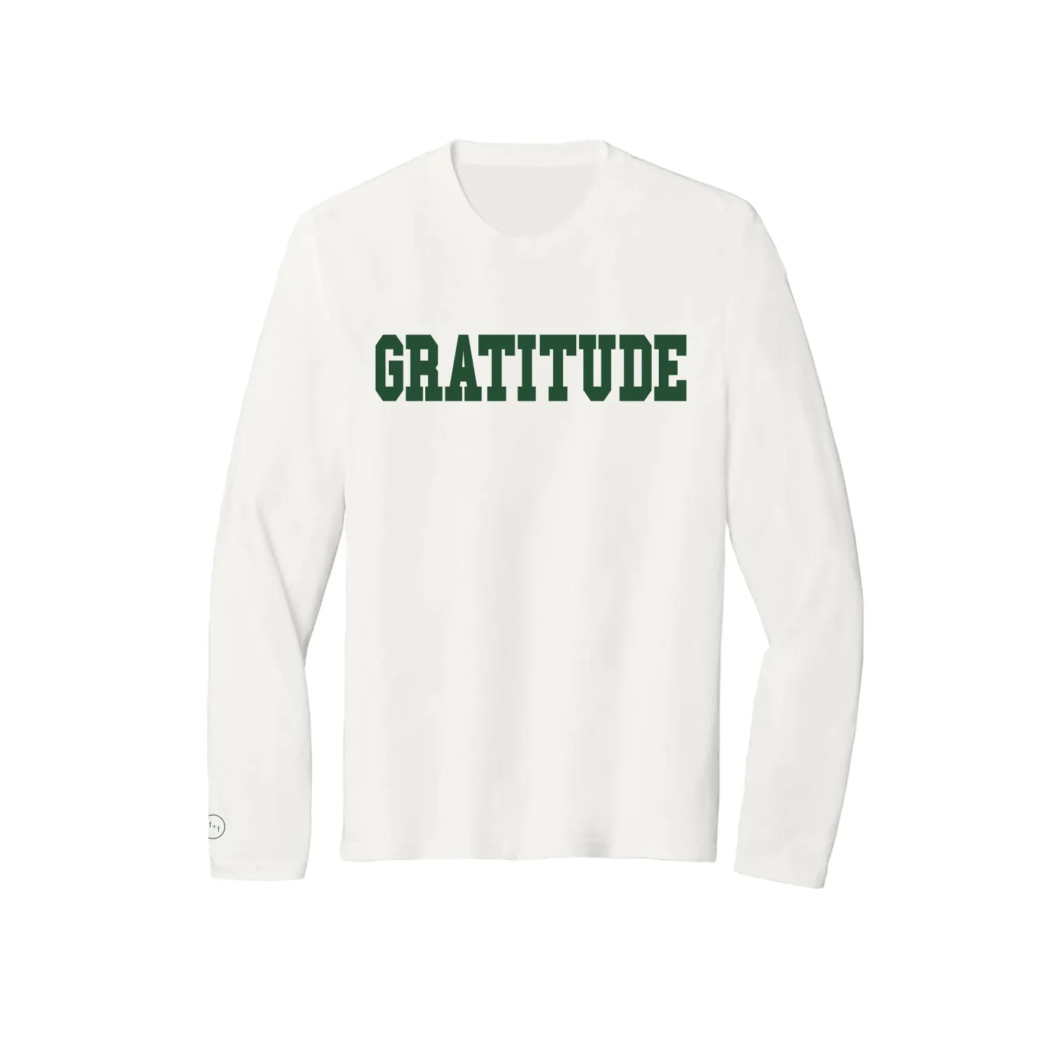 Gratitude long sleeve t-shirt sold by friend + folk