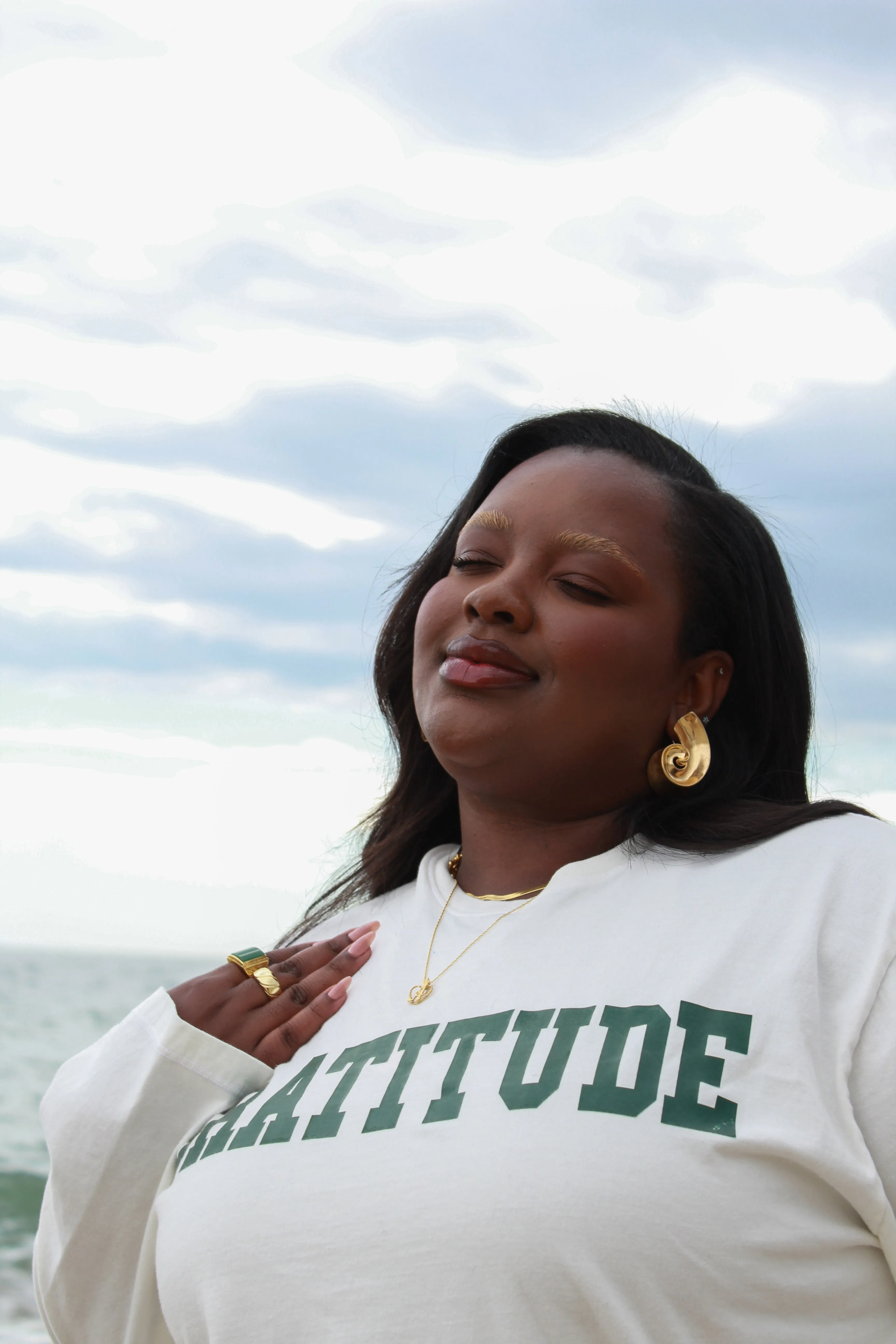 Gratitude long sleeve t-shirt sold by friend + folk product image thumbnail 5