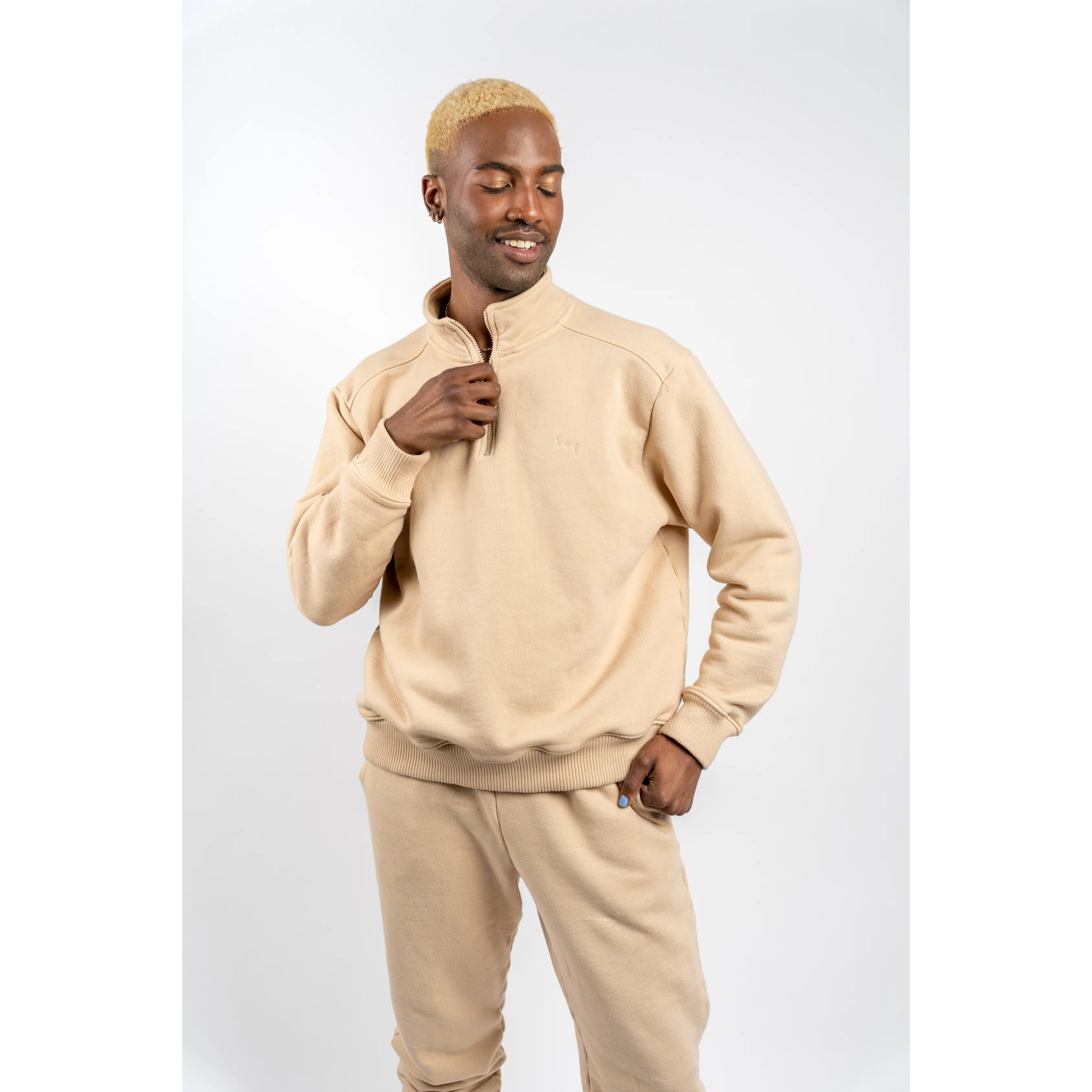 ace quarter zip sweatshirt sold by friend + folk