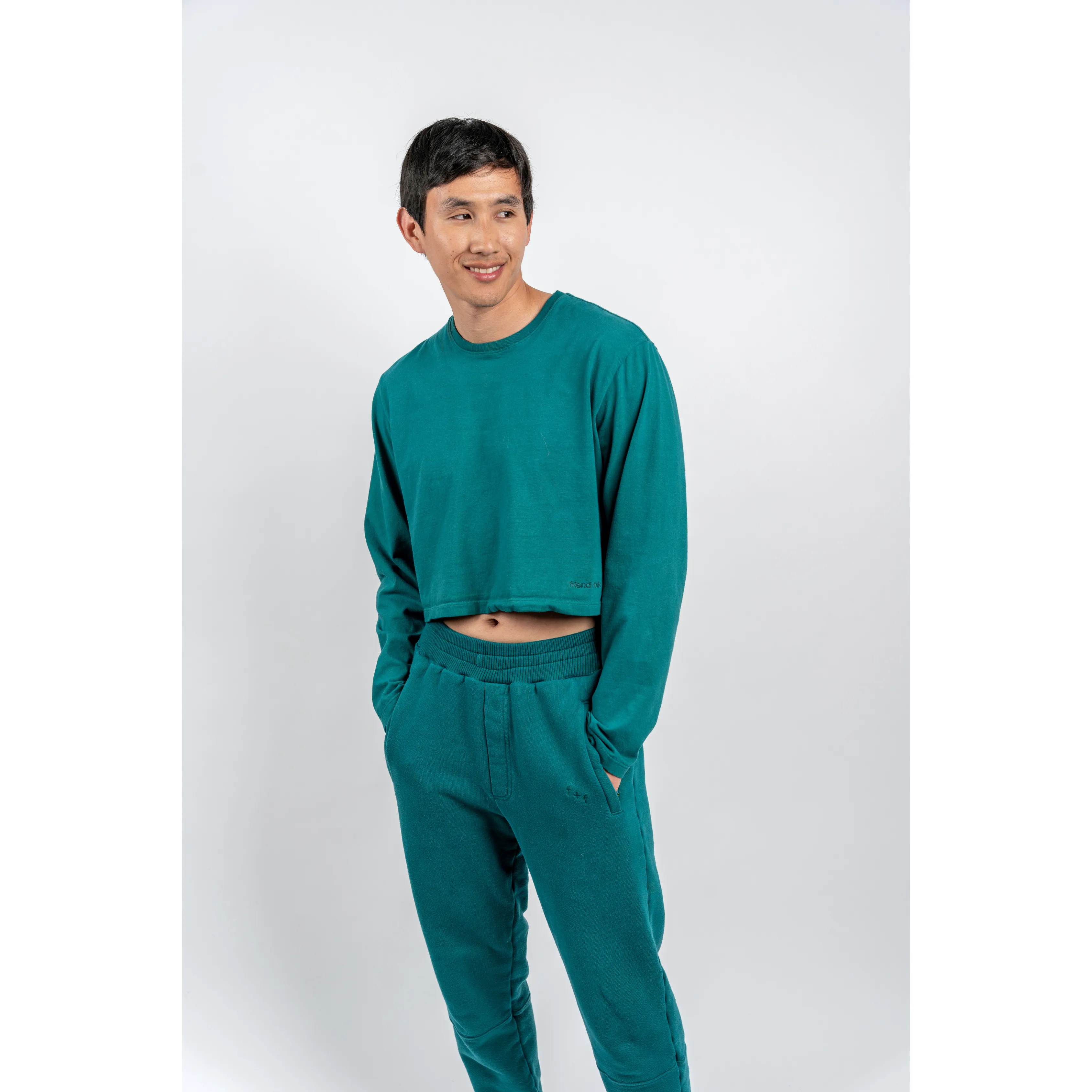 banks long sleeve cropped t-shirt sold by friend + folk product image thumbnail 4