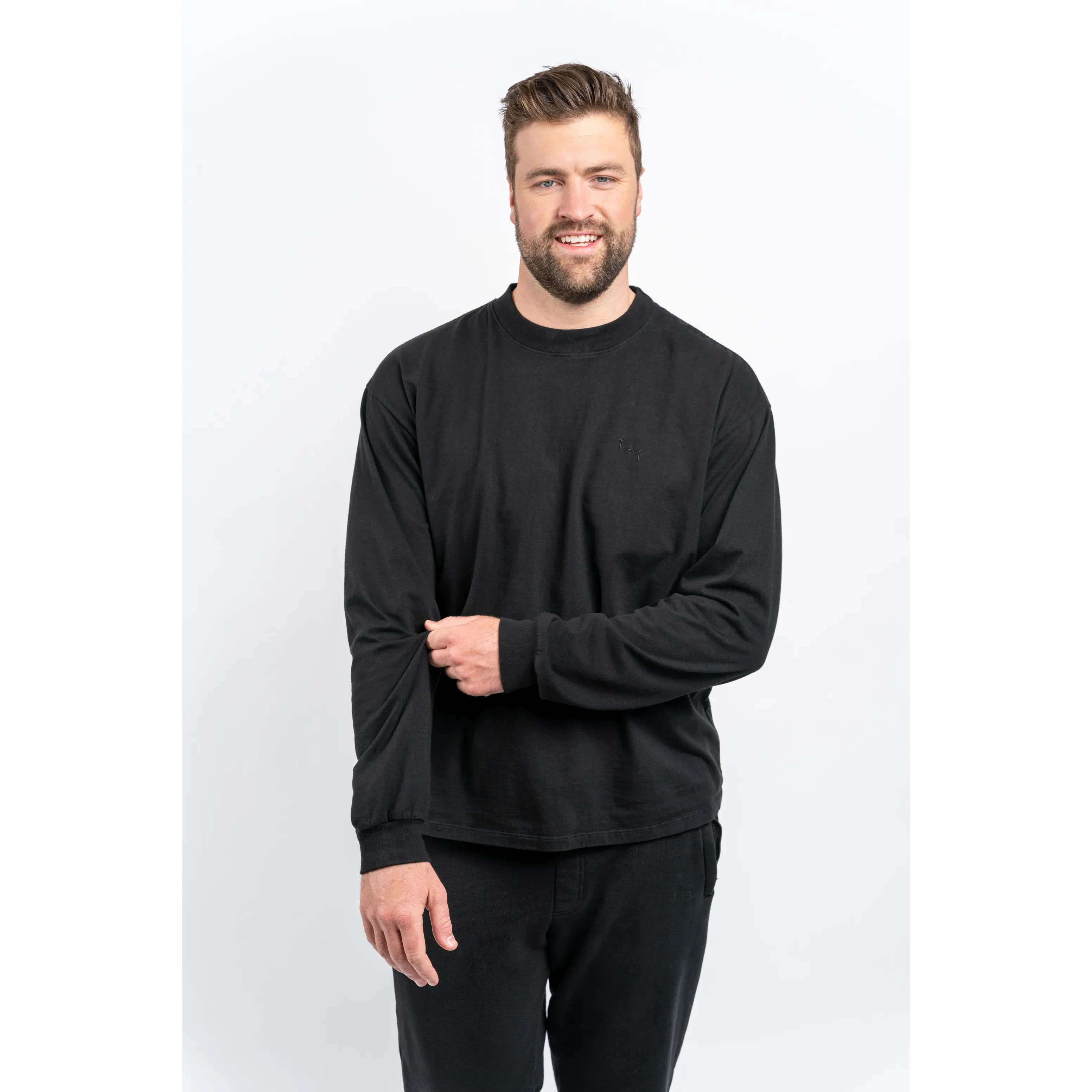 witter oversized long sleeve t-shirt sold by friend + folk product image thumbnail 3