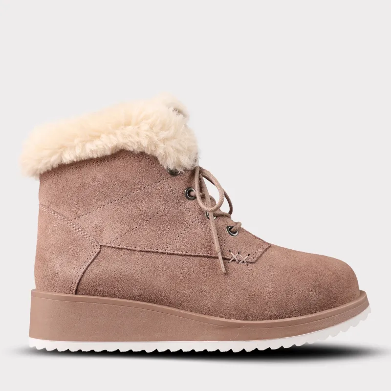 LâMO Women's Lace-up Suede Demi Boot made by Mykos