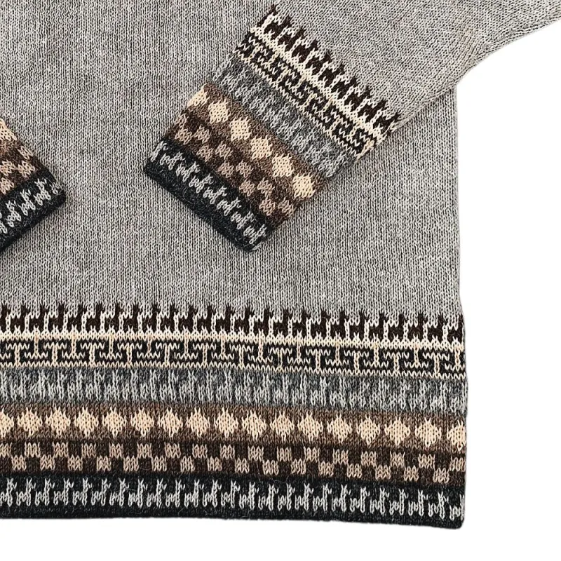 Alpaca Inca Patterned Sweater sold by Purely Alpaca