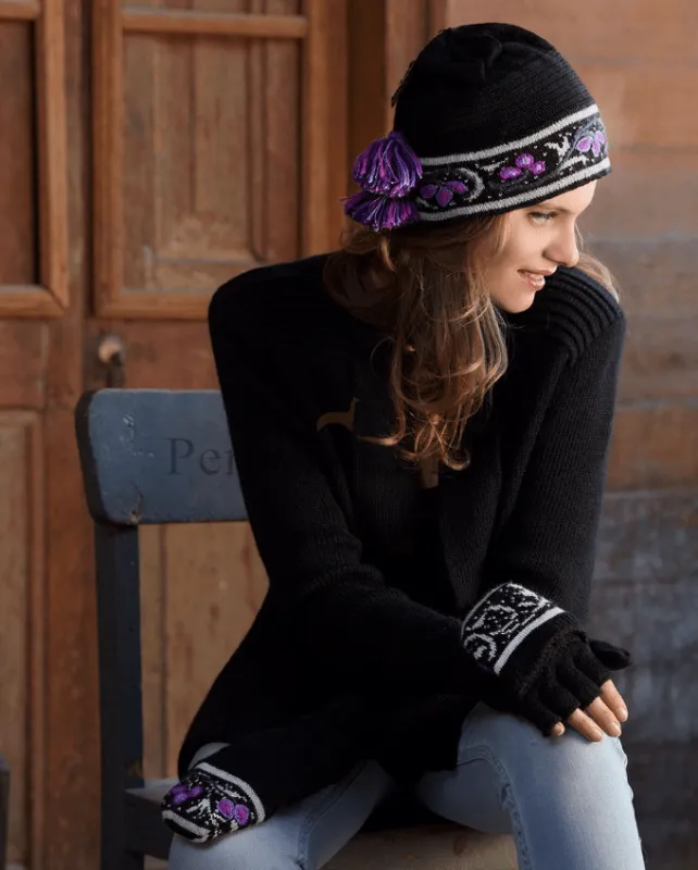 Purple Rain Hat & Glitten Set sold by Purely Alpaca