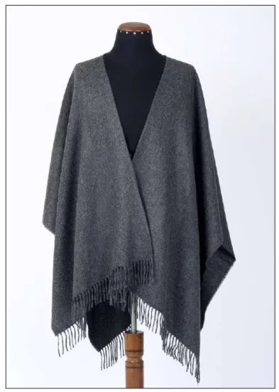 Premium Classic Solid Alpaca Poncho sold by Purely Alpaca product image thumbnail 5