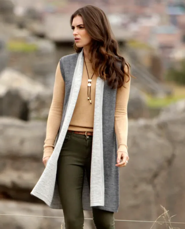 Jane Long Alpaca Duster sold by Purely Alpaca