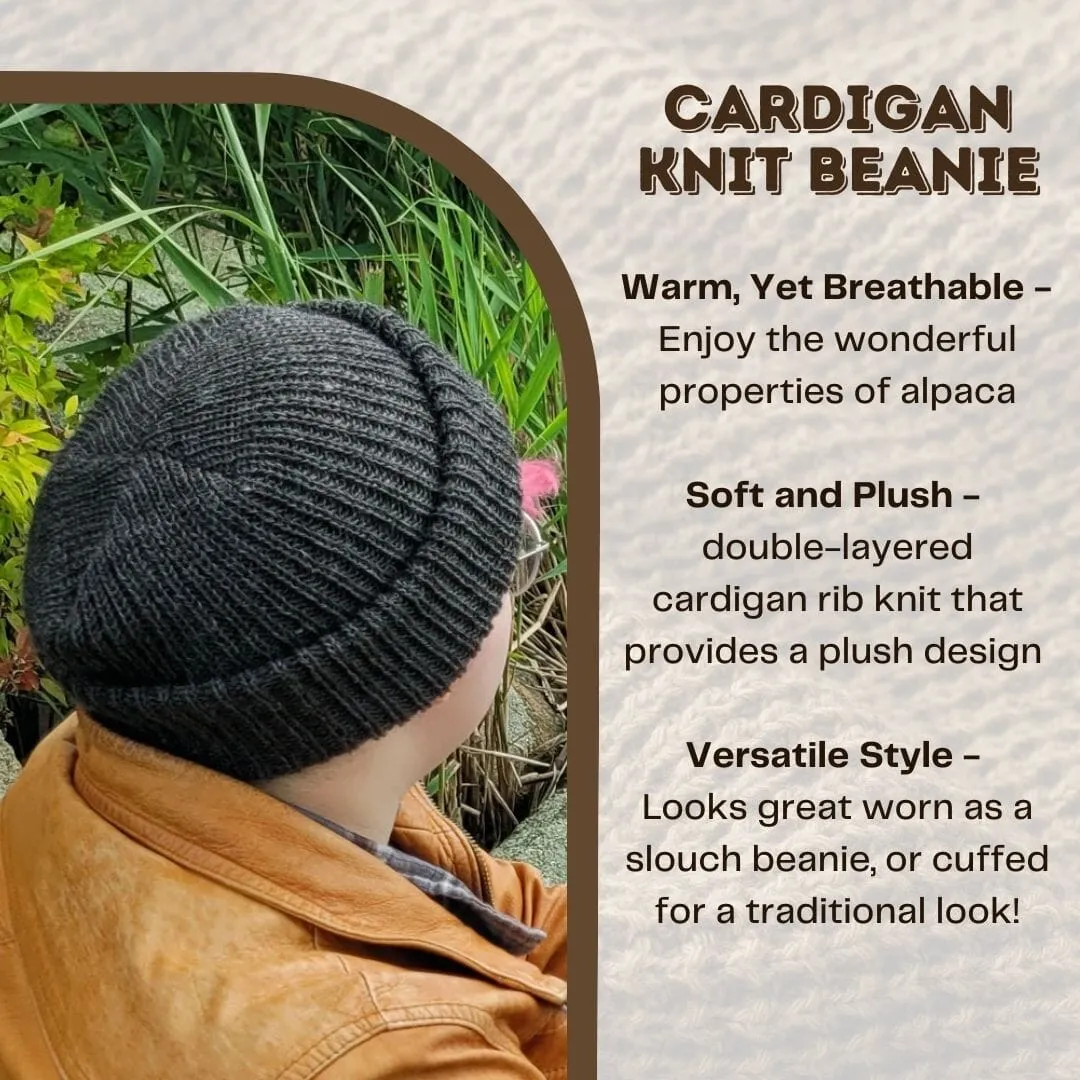 Cardigan Knit Beanie sold by Purely Alpaca product image thumbnail 5