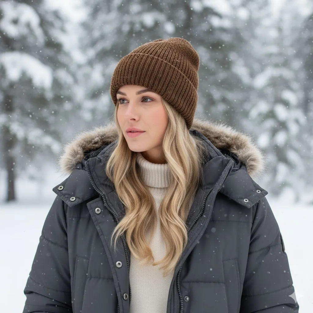 Cardigan Knit Beanie sold by Purely Alpaca product image thumbnail 3